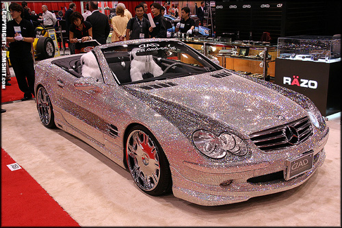SEMA SHOW Mercedes bling bling cool cars roadster convertible