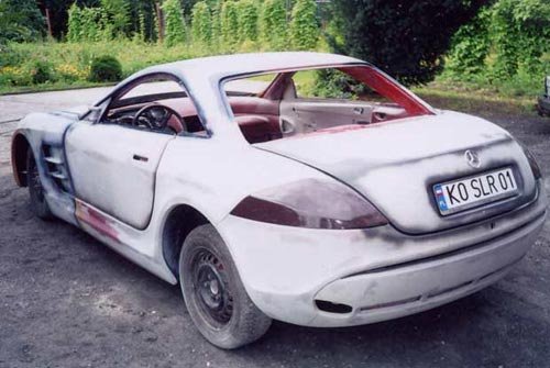  SLR that they built from what seems to be an old American muscle car