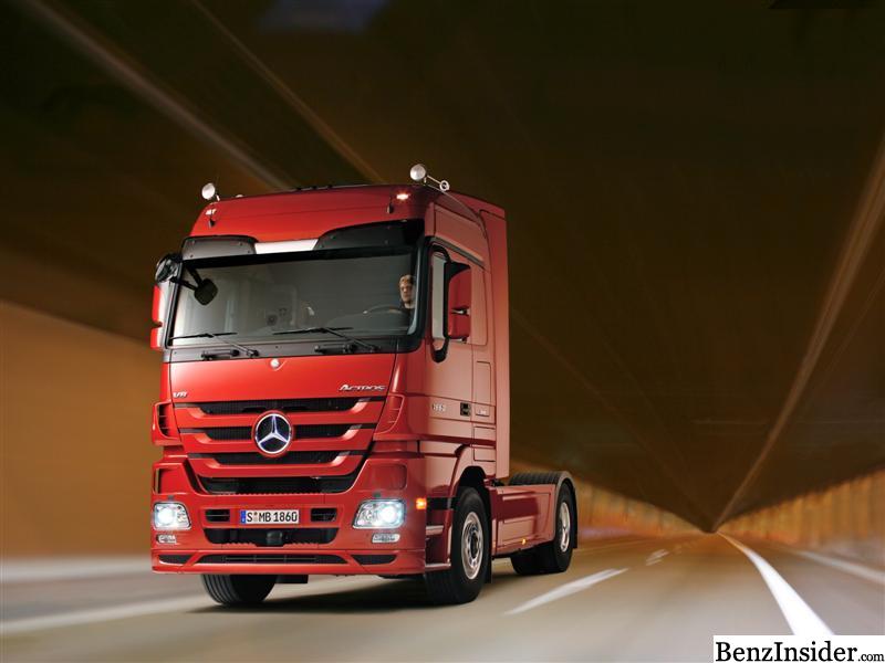 New MercedesBenz Actros on the starting line