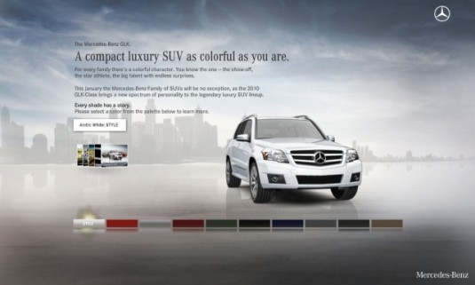 Mercedes-Benz unveils new GLK micro-site