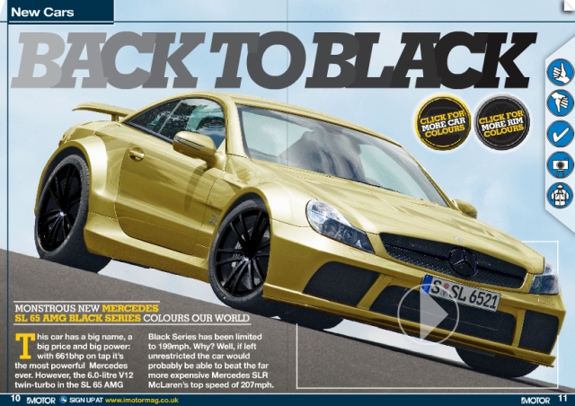 mercedes benz sl 65 amg black series gold 535x377 iMotor is world first 
