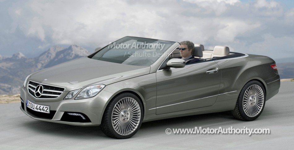 2011 mercedes benz e class cabrio rendering 540x275 Computer Illustration of