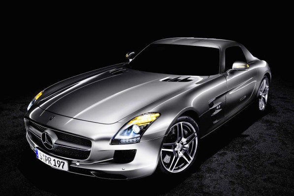 Mercedes benz sls amg alubeam silver