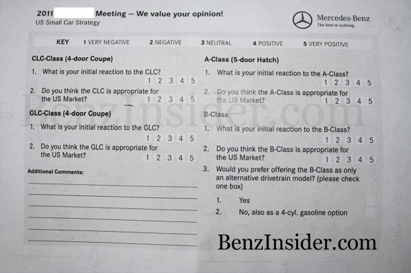 Mercedes survey #7