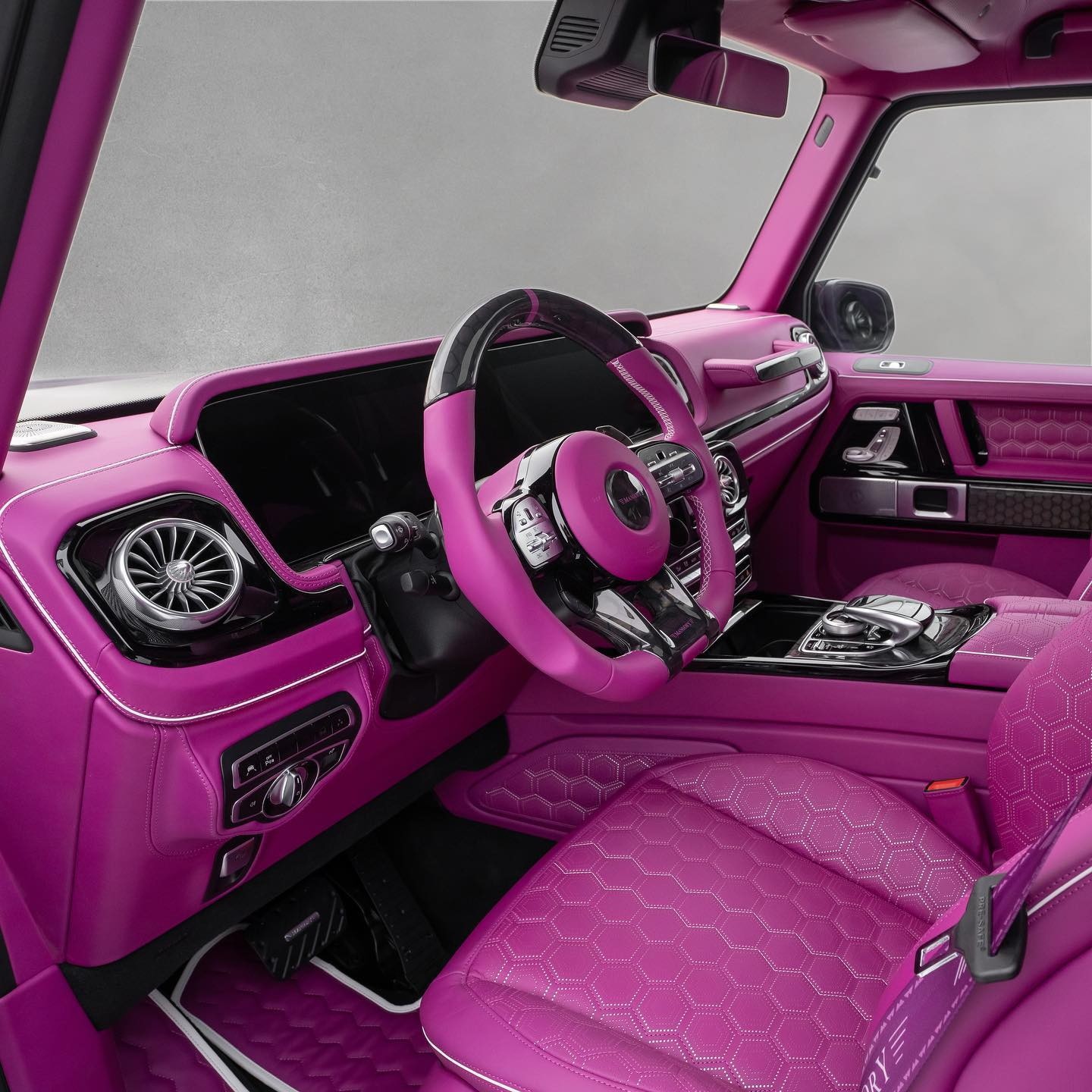 Mansory MercedesAMG G63 Gets Chunkier Body And Rosy Pink Interior