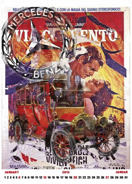 Mercedes-Benz Classic Calendar Marries Mimmo Rotella Art with Historic ...