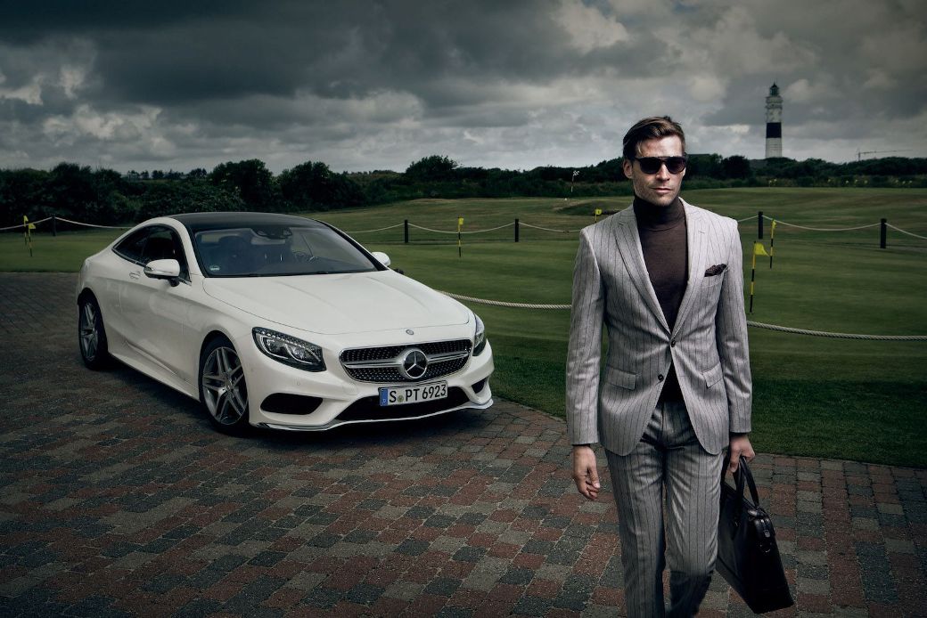 New Mercedes-Benz S500 Coupe Featured On Photo Shoot With Hugo Boss -  BenzInsider.com - A Mercedes-Benz Fan Blog