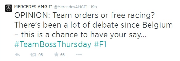 Let Them Race Said Team Mercedes Fans in Twitter