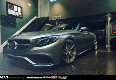 ADV.1 Wheels Enhances Matte Grey Mercedes-Benz S63 AMG Coupe