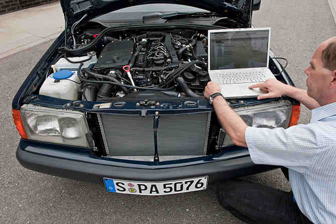 old mercedes checkup