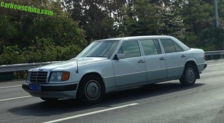 Classic Mercedes-Benz E-Class Limousine Seen in China