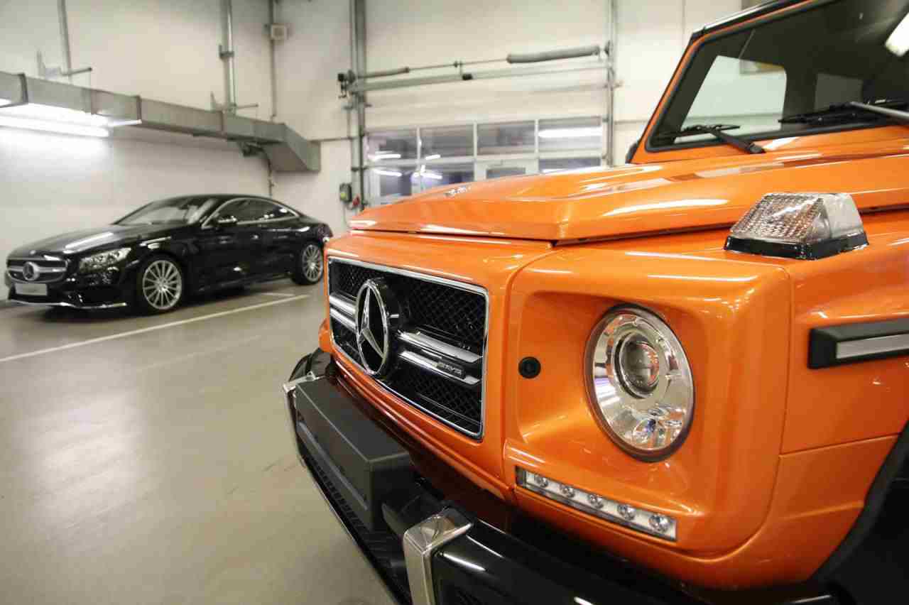 Mercedes AMG g63 оранжевый