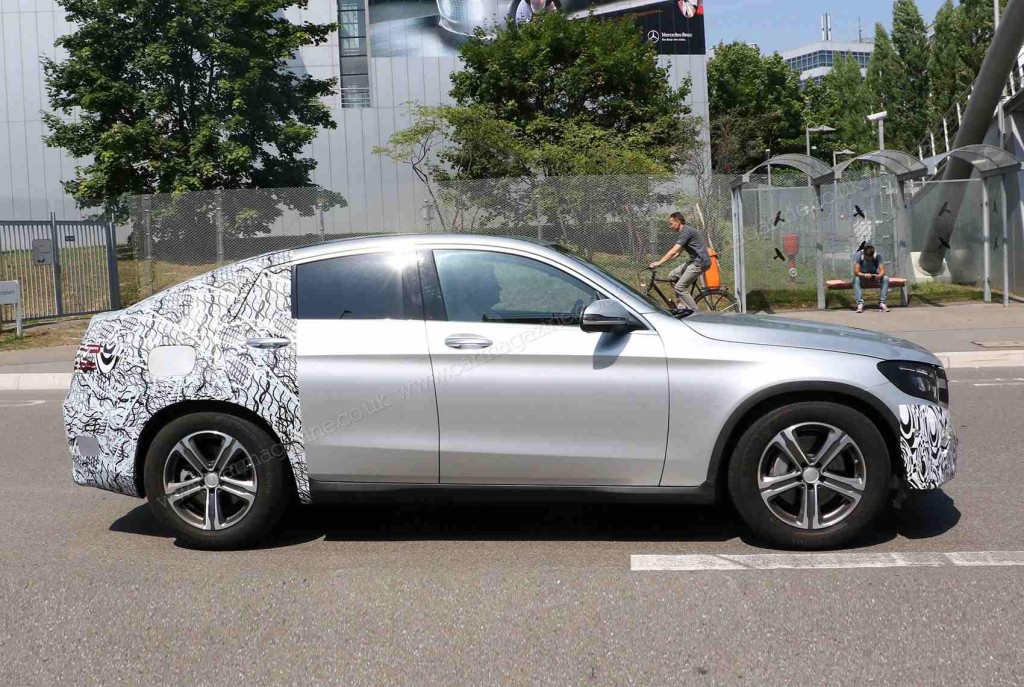 Mercedes-Benz GLC Coupe Spied with Minimal Camo