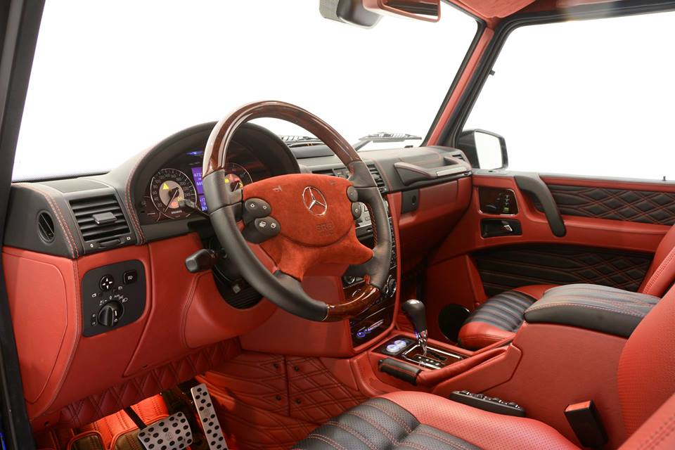 Brabus G500 4x4 Has Red Engine and Smurf Skin Interior - autoevolution