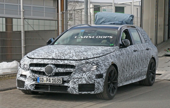 Camouflaged Mercedes-AMG E63 Estate Spotted