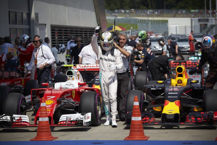 Hamilton wins 2016 Austrain GP; Rosberg finishes 4th for Mercedes