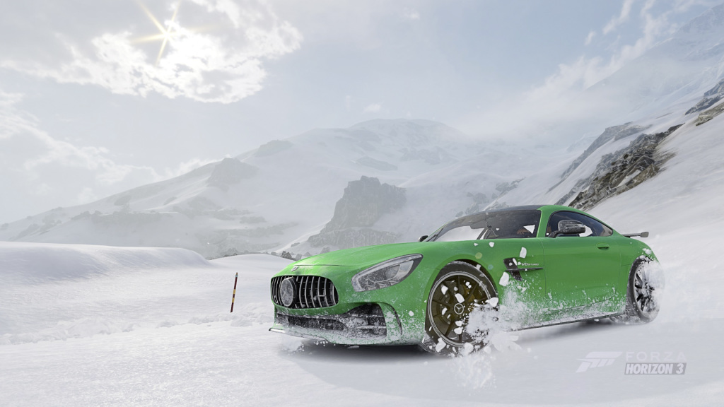 AMG gt Snow Winter