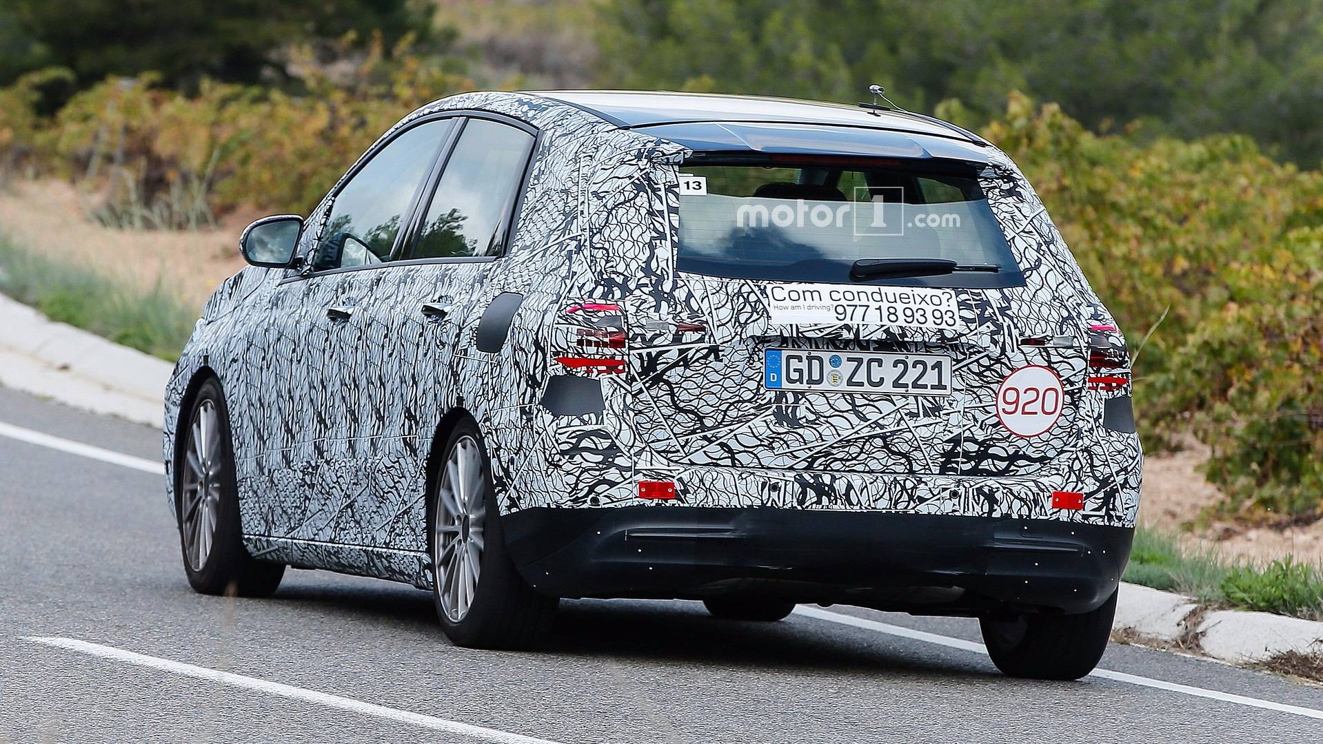 Redesigned Mercedes-Benz B-Class Spied In Action