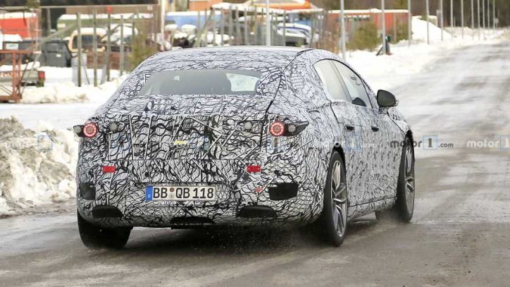 Mercedes-Benz EQS EV Spied During Winter Testing