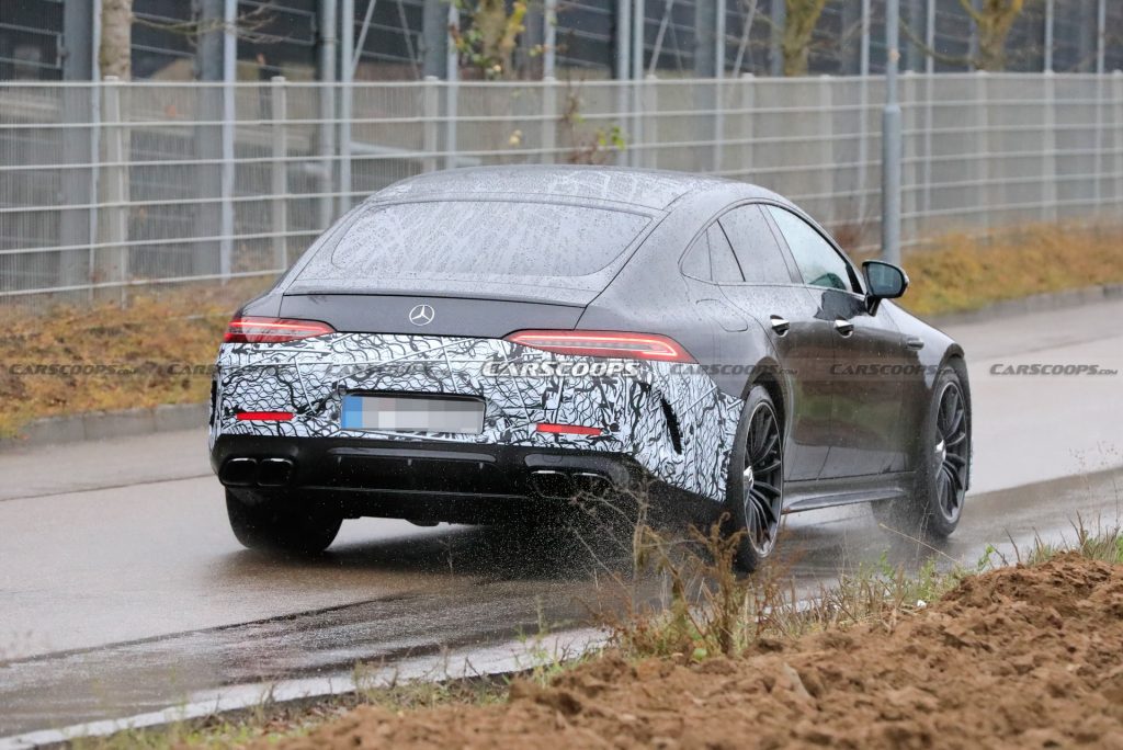 22 Mercedes Amg Gt 73e 4 Door Phev Spotted With Minimal Camo