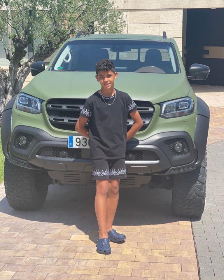 Cristiano Ronaldo Poses with his Brabus Mercedes-AMG G63