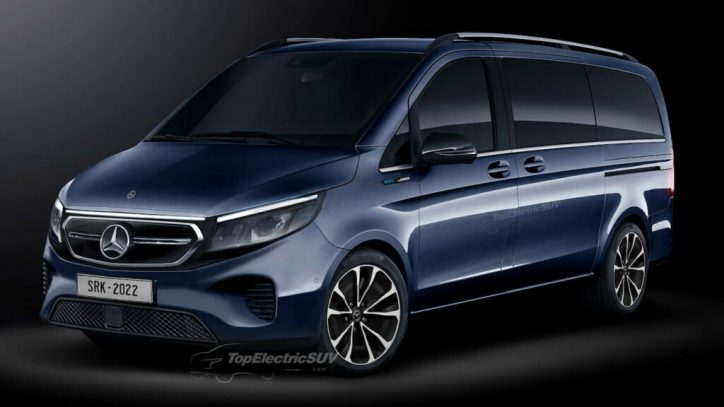 2023 Mercedes-Benz EQV All-Electric Van Rendered