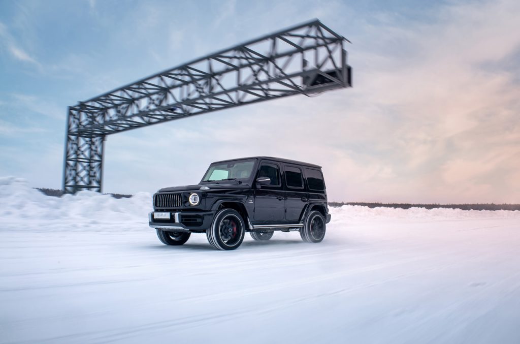 Armored Mercedes G-Class Takes Shots from Sniper and Automatic Rifles