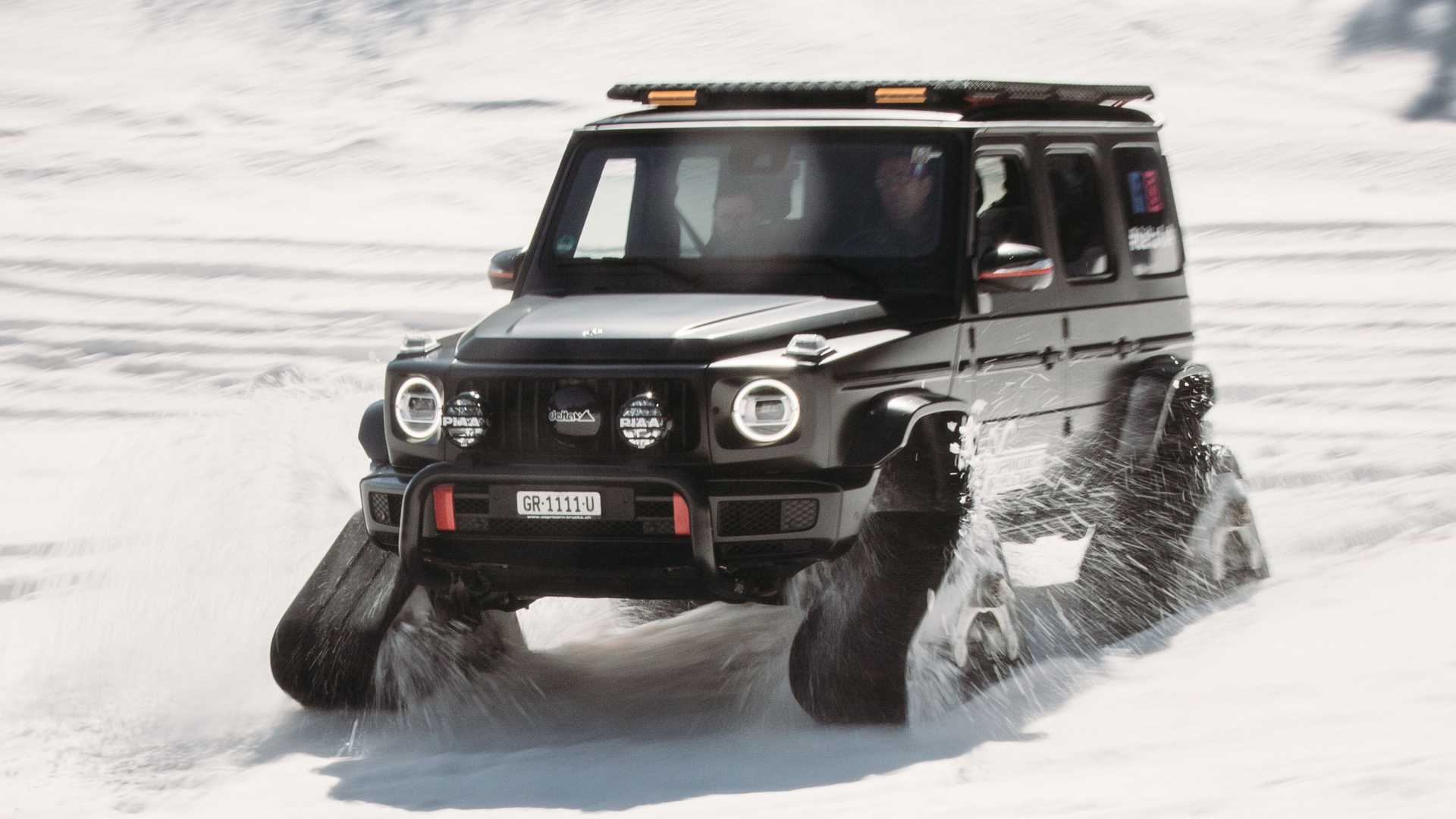 Mercedes Benz G500 Gets Tracks For Conquering Swiss Alps Terrain 2493