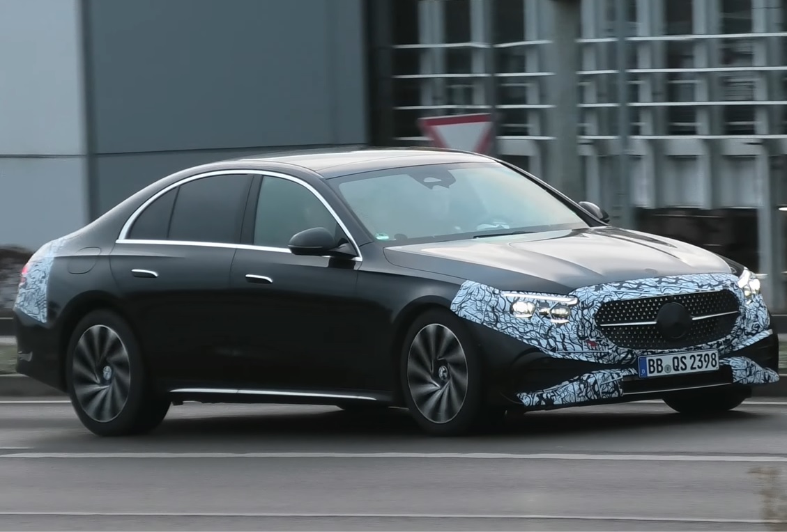 Facelifted 2024 Mercedes-Benz E-Class Seen On The Road