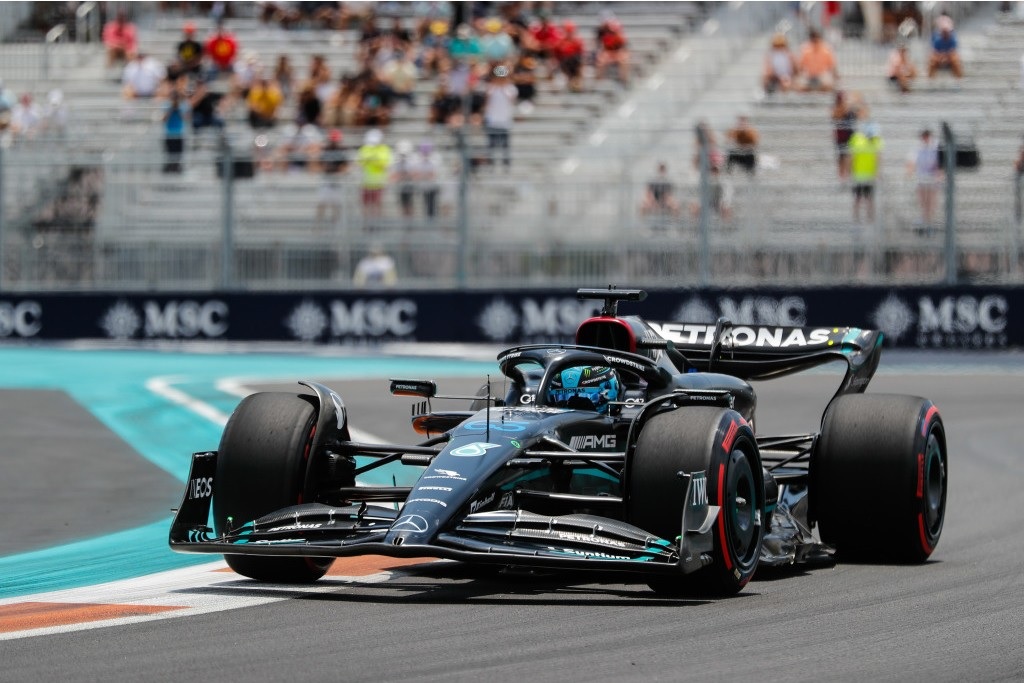 Mercedes F1 Race Car Woes Continue In Miami GP Qualifying