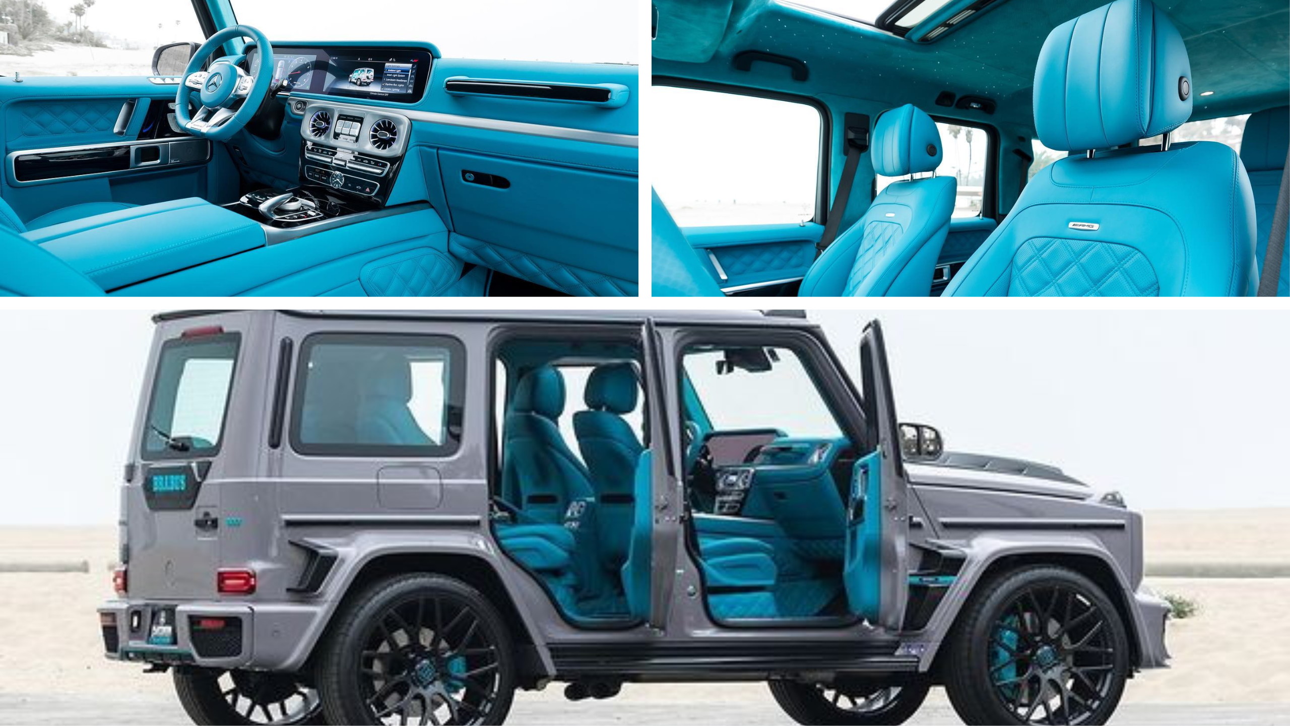 Brabus 800 Mercedes-AMG G63 Gets A Bespoke Candy-Blue Interior ...