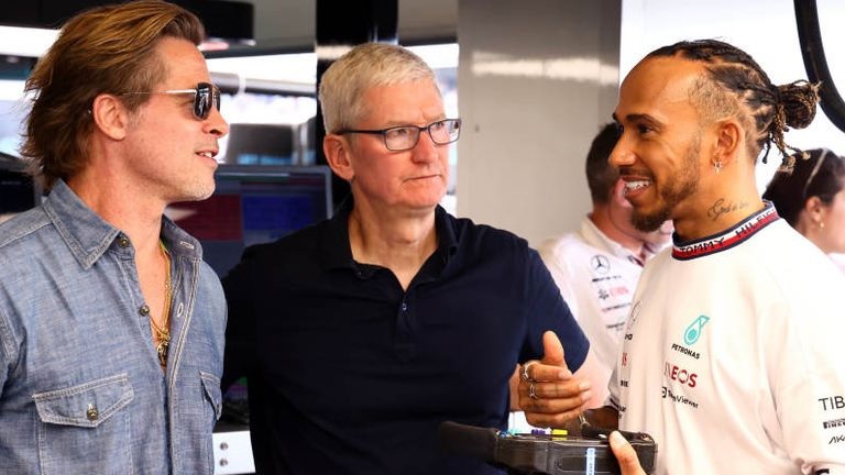 brad pitt tim cook lewis hamilton