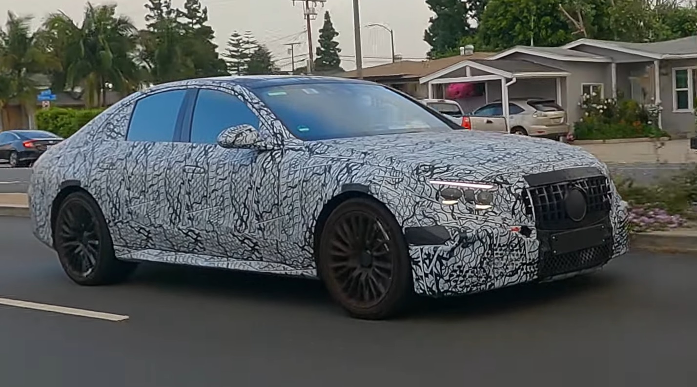 Spied The 2024 MercedesAMG E53 Sedan Goes Electric