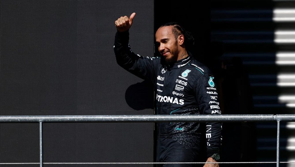 Lewis Hamilton at Belgian GP