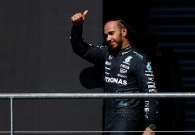 Mercedes F1 driver Lewis Hamilton at Belgian GP